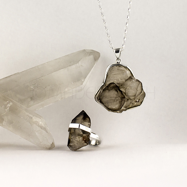Smokey Quartz Elestial Pendant